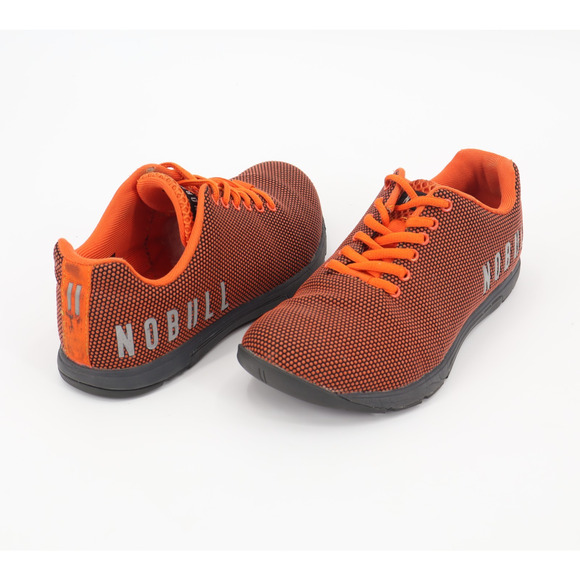 NOBULL Women's Outwork Cross Trainers Super Fabric Orange/Black Sz 7 - Picture 2 of 8